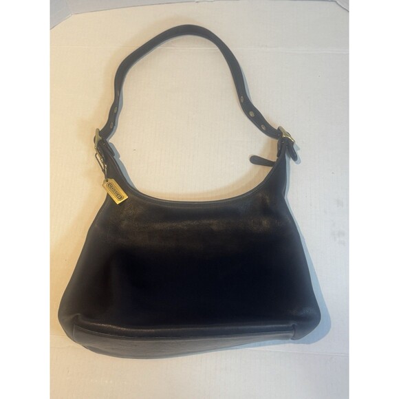 Extremely Rare Made In USA Old Coach 9058 Shoulder Bag Black Vintage Ergo - Picture 14 of 14